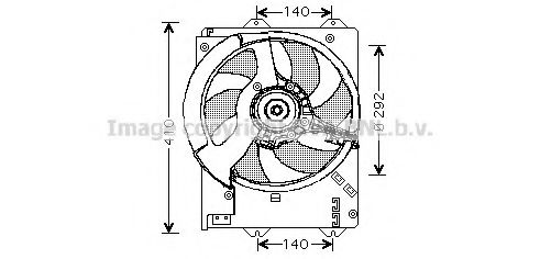 Imagine Ventilator, radiator PRASCO AU7501