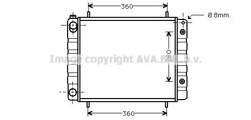 Imagine Radiator, racire motor PRASCO AUA2082