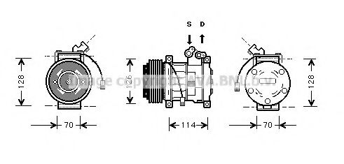 Imagine Compresor, climatizare PRASCO AUK009