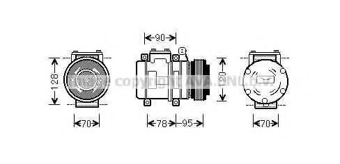 Imagine Compresor, climatizare PRASCO AUK028