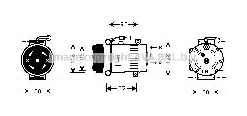 Imagine Compresor, climatizare PRASCO AUK030