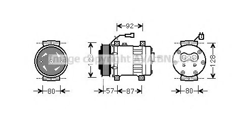 Imagine Compresor, climatizare PRASCO AUK203