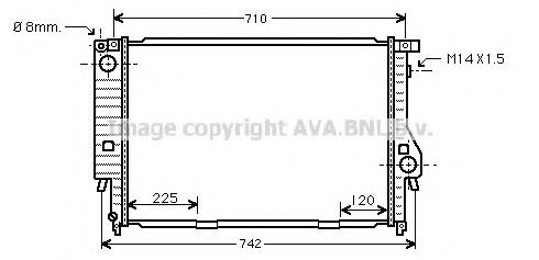 Imagine Radiator, racire motor PRASCO BW2095