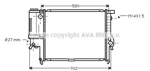 Imagine Radiator, racire motor PRASCO BW2142