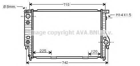 Imagine Radiator, racire motor PRASCO BW2145