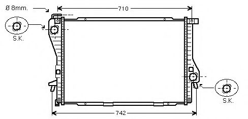 Imagine Radiator, racire motor PRASCO BW2233