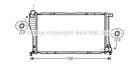 Imagine Radiator, racire motor PRASCO BW2234