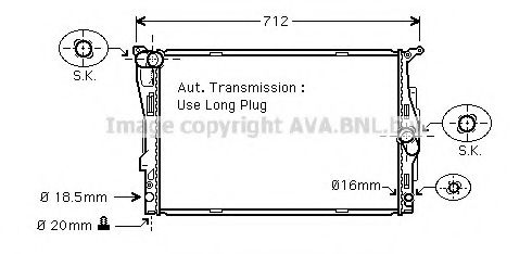 Imagine Radiator, racire motor PRASCO BW2303