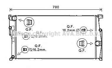 Imagine Radiator, racire motor PRASCO BW2456