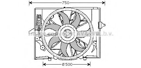 Imagine Ventilator, radiator PRASCO BW7504