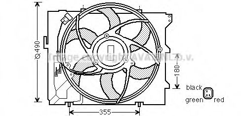 Imagine Ventilator, radiator PRASCO BW7523