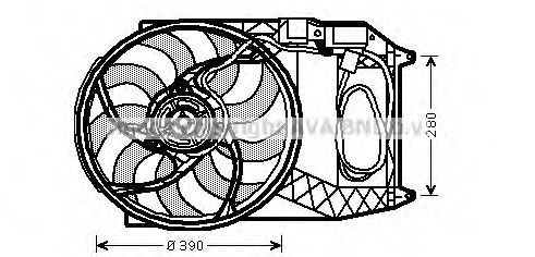 Imagine Ventilator, radiator PRASCO BW7524