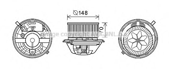 Imagine Electromotor, ventilatie interioara PRASCO BW8462