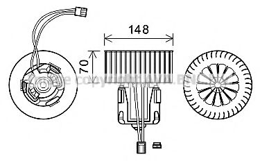 Imagine Electromotor, ventilatie interioara PRASCO BW8539