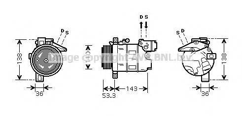 Imagine Compresor, climatizare PRASCO BWK321