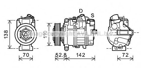 Imagine Compresor, climatizare PRASCO BWK415