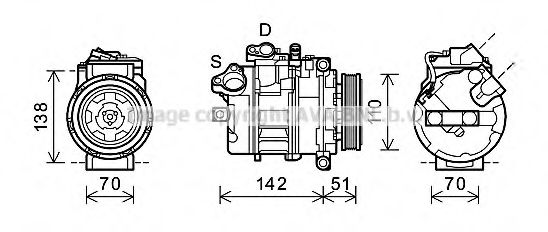 Imagine Compresor, climatizare PRASCO BWK417