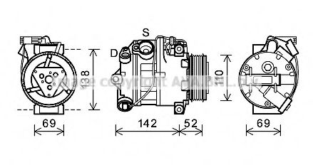 Imagine Compresor, climatizare PRASCO BWK442