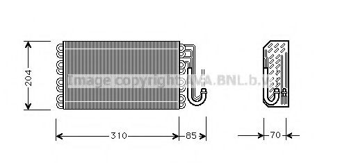 Imagine evaporator,aer conditionat PRASCO BWV025