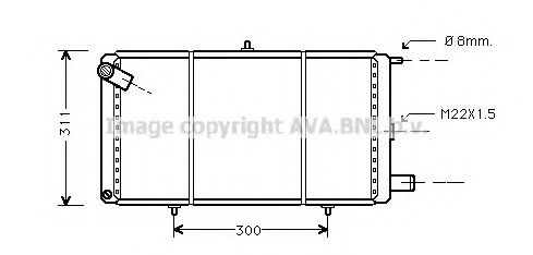 Imagine Radiator, racire motor PRASCO CN2007