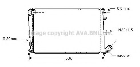 Imagine Radiator, racire motor PRASCO CN2064