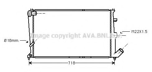 Imagine Radiator, racire motor PRASCO CN2076