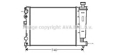 Imagine Radiator, racire motor PRASCO CN2077