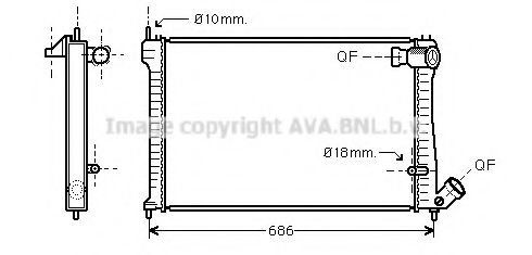 Imagine Radiator, racire motor PRASCO CN2101