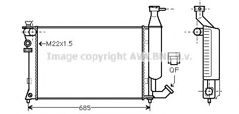 Imagine Radiator, racire motor PRASCO CN2140