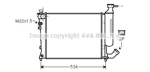 Imagine Radiator, racire motor PRASCO CN2154