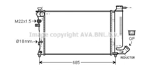 Imagine Radiator, racire motor PRASCO CN2199