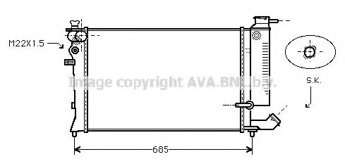 Imagine Radiator, racire motor PRASCO CN2200