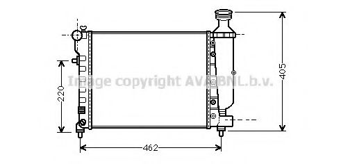 Imagine Radiator, racire motor PRASCO CN2206