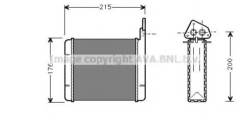 Imagine Schimbator caldura, incalzire habitaclu PRASCO CN6025