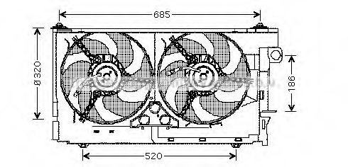 Imagine Ventilator, radiator PRASCO CN7516