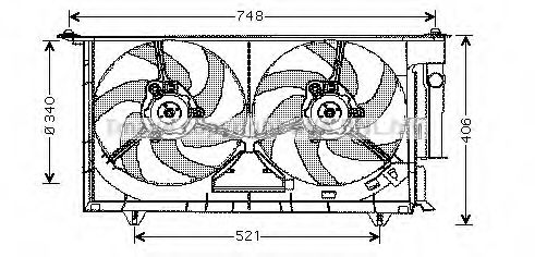 Imagine Ventilator, radiator PRASCO CN7525