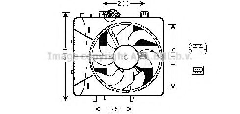 Imagine Ventilator, radiator PRASCO CN7527