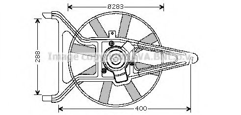 Imagine Ventilator, radiator PRASCO CN7539