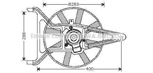 Imagine Ventilator, radiator PRASCO CN7542