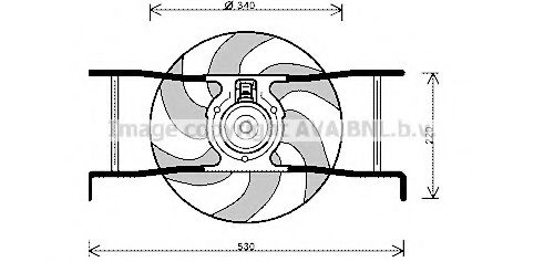 Imagine Ventilator, radiator PRASCO CN7545