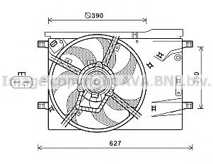 Imagine Ventilator, radiator PRASCO CN7551