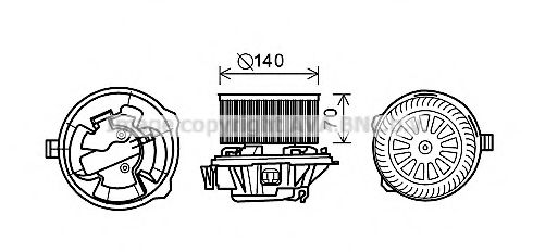 Imagine Electromotor, ventilatie interioara PRASCO CN8288