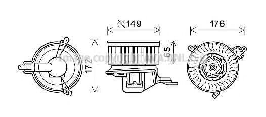 Imagine Electromotor, ventilatie interioara PRASCO CN8291