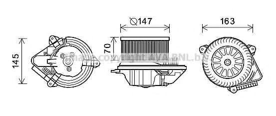 Imagine Electromotor, ventilatie interioara PRASCO CN8293