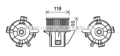 Imagine Electromotor, ventilatie interioara PRASCO CN8299