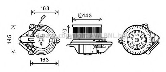 Imagine Electromotor, ventilatie interioara PRASCO CN8503