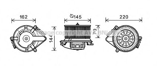 Imagine Electromotor, ventilatie interioara PRASCO CN8505