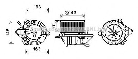 Imagine Electromotor, ventilatie interioara PRASCO CN8506