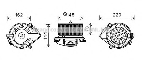 Imagine Electromotor, ventilatie interioara PRASCO CN8507