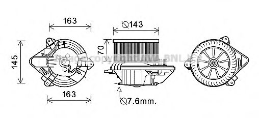 Imagine Electromotor, ventilatie interioara PRASCO CN8510